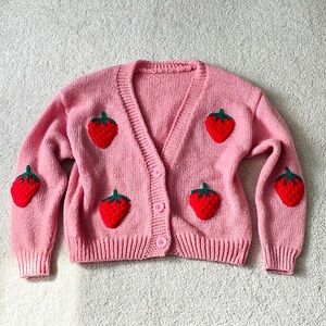 Amazon Pink Strawberry Cardigan
